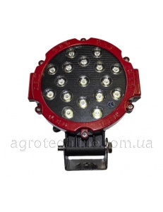 Фара кругла LED 51w (червоний корпус)